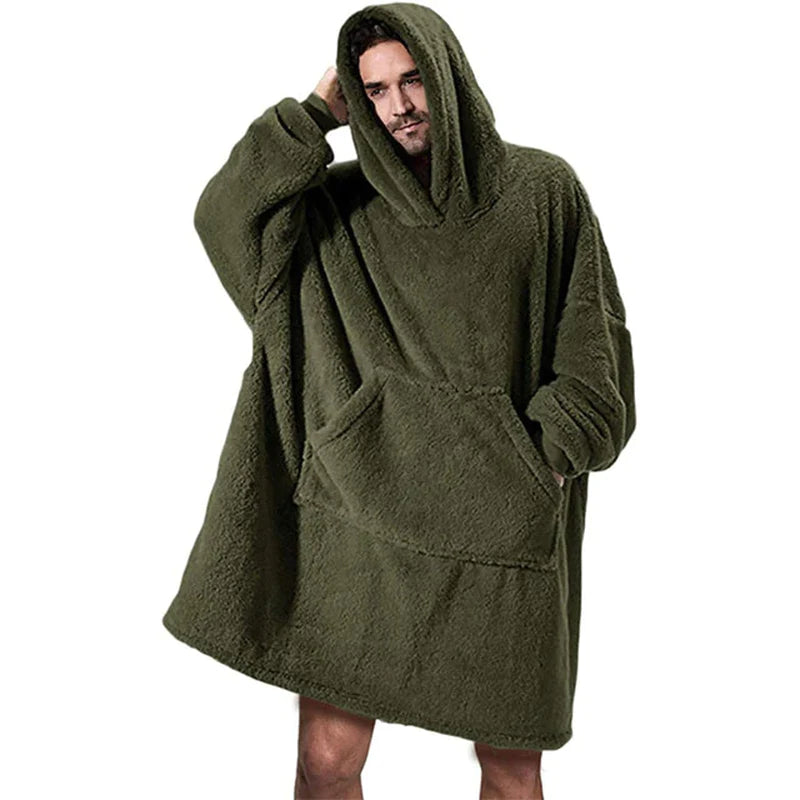 Oversized Fleece Blanket Hoodie