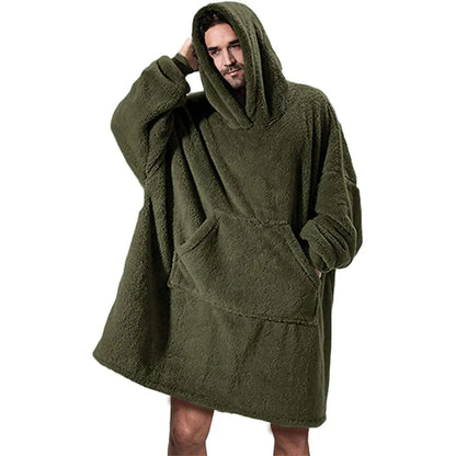 Oversized Fleece Blanket Hoodie