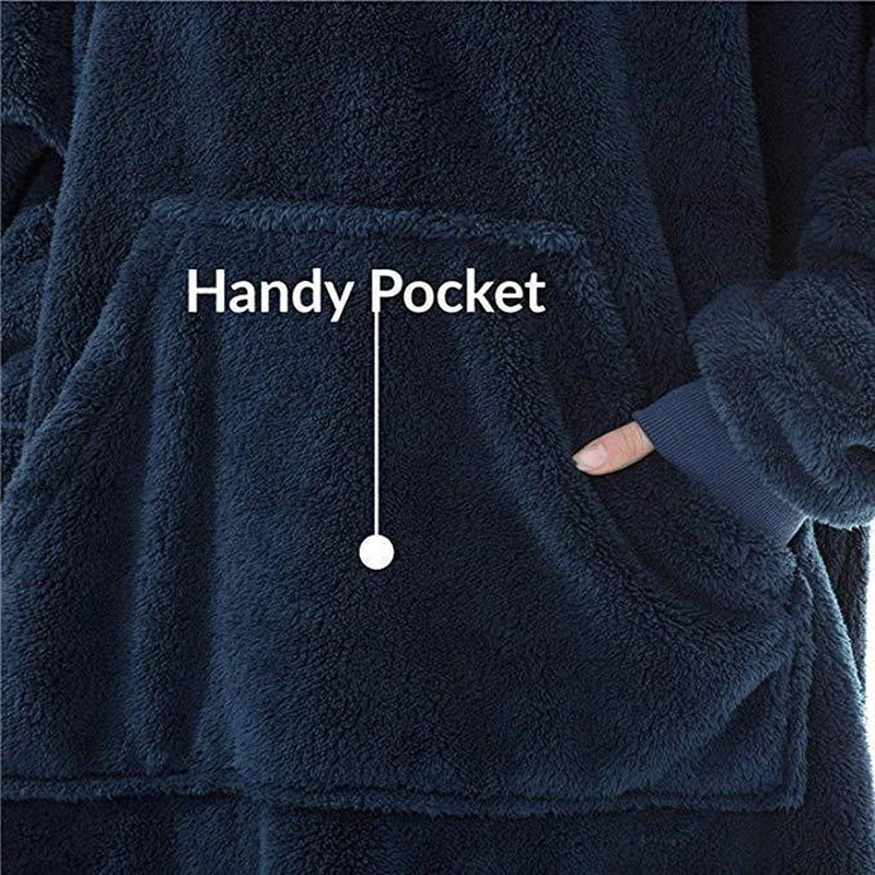 Oversized Fleece Blanket Hoodie