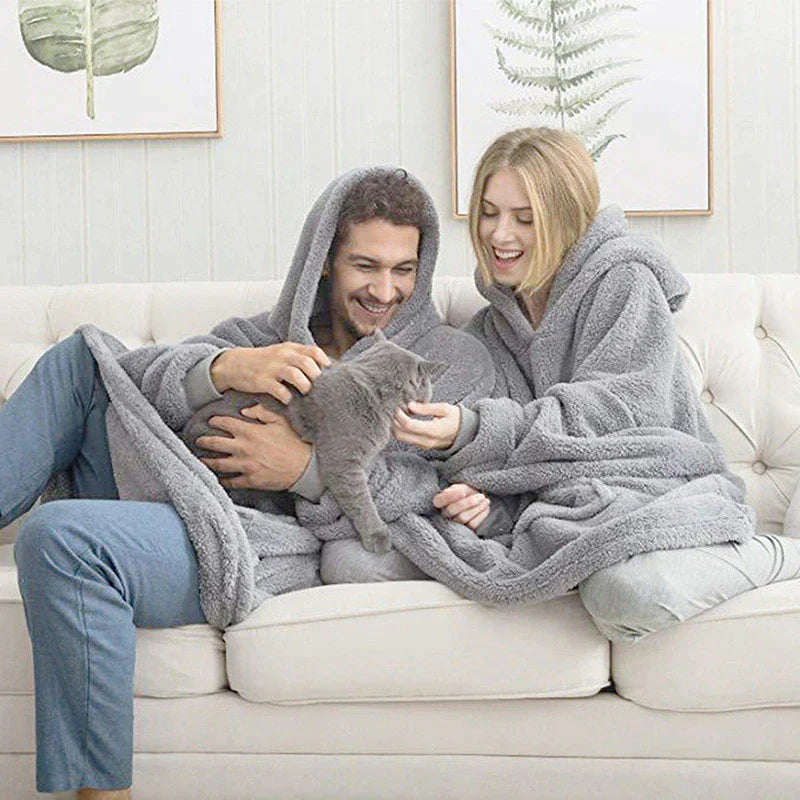 Oversized Fleece Blanket Hoodie